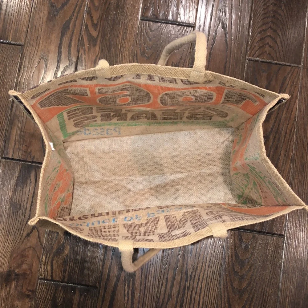 Trader Joe’s coffee beans burlap tote bag